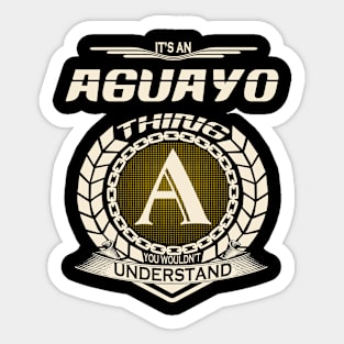 Aguayo Sticker